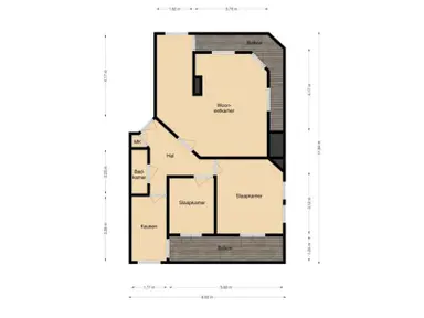 59m2 Wohnung zur Miete für 950€/Monat in Loosduinsekade 5, The Hague