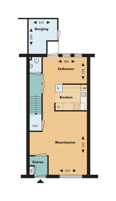 108μ² μονοκατοικία προς ενοικίαση για 1365€/μήνα σε Fritz Langstrook, Zoetermeer