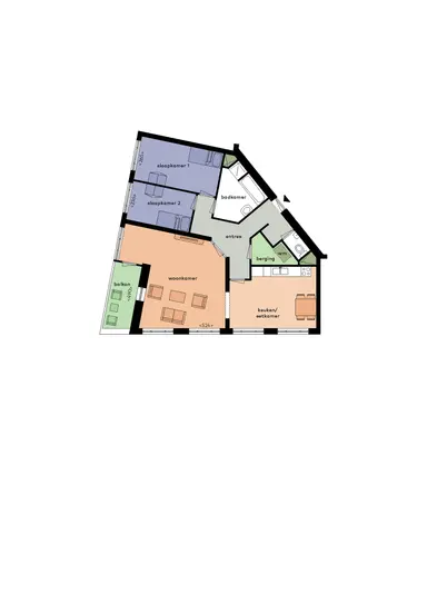 99m2 Wohnung zur Miete für 1450€/Monat in Clermontlunet, Maastricht