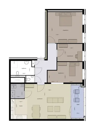 114m2 apartment to rent for 1780€/month in Buxusplaats, Tilburg