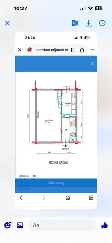 78m2 apartment to rent for 920€/month in Klaverweg, Zaandam