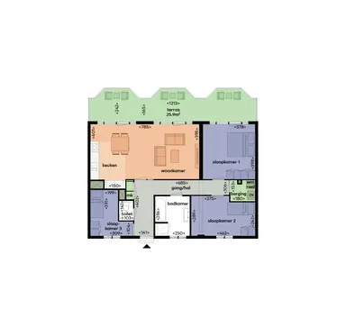 94m2 Appartement à louer pour 2100€/mois à Wenenpromenade 128, Utrecht