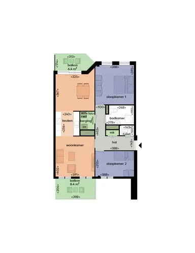 82μ² Διαμέρισμα προς ενοικίαση για 1680€/μήνα σε Parijsboulevard 22, Utrecht