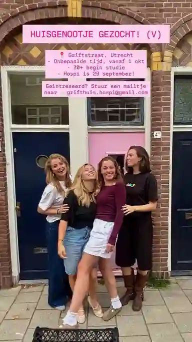7m2 room to rent for 300€/month in Utrecht