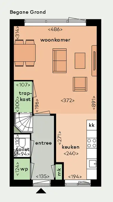 112m2 house to rent for 1805€/month in Boenstoep 24, Gouda