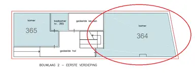 45m2 room to rent for 805€/month in Bronckhorststraat, Noordwijk