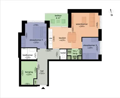 80m2 apartment to rent for 1255€/month in Hulsmaatstraat 29-909, Enschede