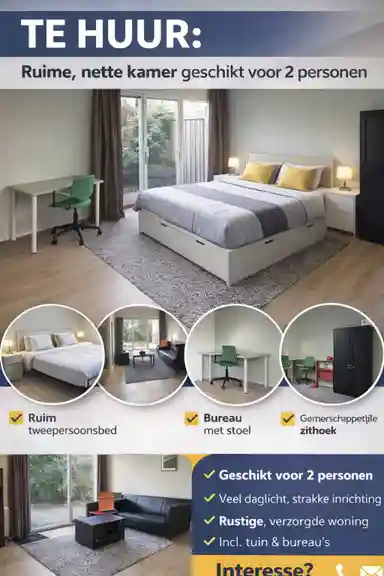25m2 studio to rent for 1550€/month in Van Kootenstraat, Hoofddorp