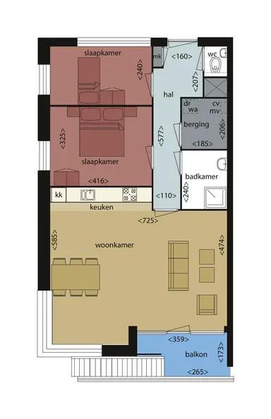 87m2 Appartement à louer pour 1865€/mois à J.P. Kloosstraat, Amsterdam