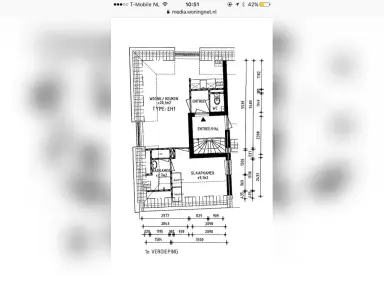 36m2 Appartement te huur voor 528€/maand in Zandstraat, Weesp