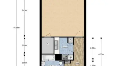 31μ² Δωμάτιο προς ενοικίαση για 765€/μήνα σε Boslaan 17, The Hague