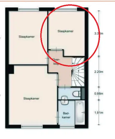 16m2 room to rent for 400€/month in Keurvorststraat, Molenhoek