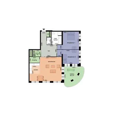 112m2 apartment to rent for 2130€/month in Hof van Bern 21, Utrecht