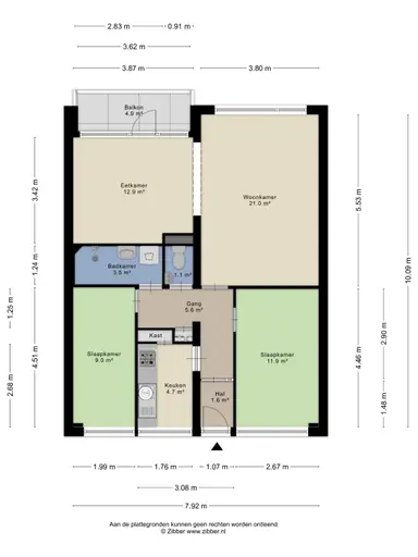76m2 apartment to rent for 1008.35€/month in Boulevard 1945 297, Enschede