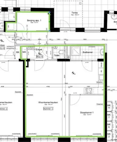 68m2 flat te huur voor 1250€/maand in Aloysiushof, Oudenbosch