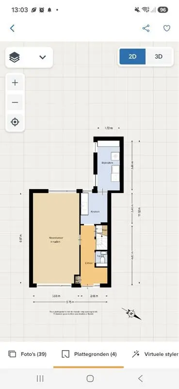 60m2 apartment to rent for 750€/month in Rijnlandlaan, Stadskanaal