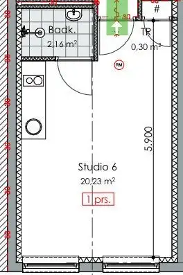 22m2 room to rent for 830€/month in Lange Brugstraat, Breda