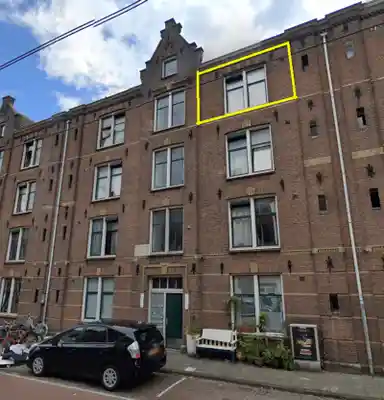 27m2 apartment to rent for 713.02€/month in Marnixstraat 227D, Amsterdam