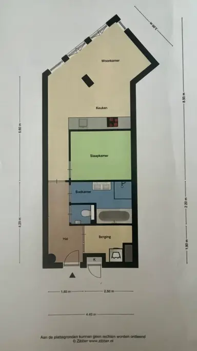 51m2 Appartamento in affitto per 1104€/mese a Emmaplein, 's-Hertogenbosch
