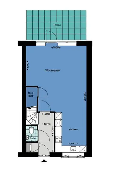 129m2 house to rent for 1554€/month in Surastraat 16, Huissen