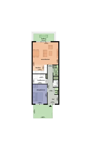 63μ² Διαμέρισμα προς ενοικίαση για 1480€/μήνα σε Brusselplein 145, Utrecht
