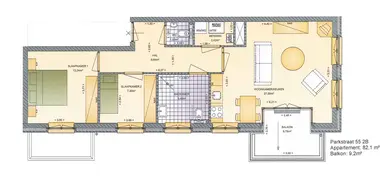 75m2 apartment to rent for 1460€/month in Parkstraat 55-0A, Velp