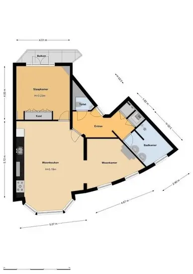 m2 Appartamento in affitto per 2000€/mese a Valeriusplein, Amsterdam