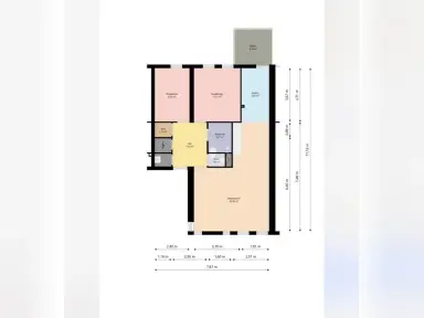 64μ² Διαμέρισμα προς ενοικίαση για 741€/μήνα σε Klompenmakersgilde, Houten