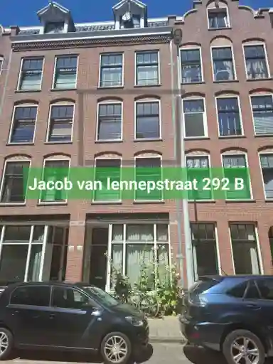 43m2 studio to rent for 932.93€/month in Jacob van Lennepstraat 292B, Amsterdam