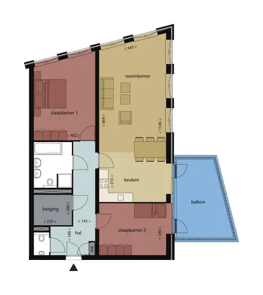 113m2 apartment to rent for 1750€/month in Terheijdenstraat 80, Breda