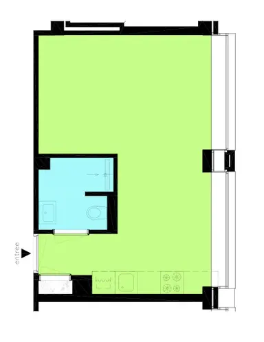 30m2 studio te huur voor 866€/maand in Wethouder van Eschstraat, Oss