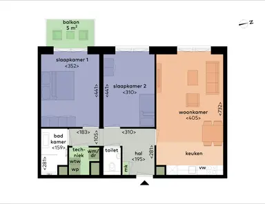 81m2 apartment to rent for 1355€/month in Hulsmaatstraat 29-909, Enschede