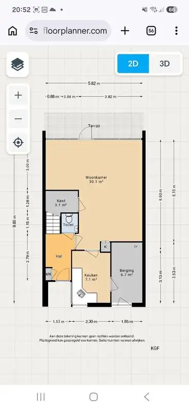110m2 Appartement te huur voor 758€/maand in Kempenaar 11, Lelystad