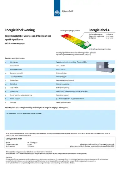 80m2 Wohnung zur Miete für 1298€/Monat in Burgemeester Jonkheer Quarles van Uffordlaan 229, Apeldoorn