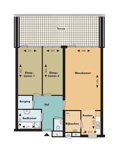 80m2 apartment to rent for 1370€/month in Reimsstraat, Zoetermeer