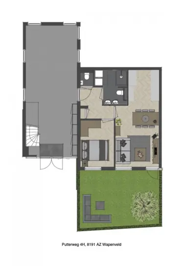 49m2 apartment to rent for 999€/month in Putterweg 4, Wapenveld