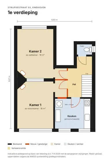 13m2 room to rent for 630€/month in Strijpsestraat 93, Eindhoven