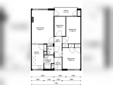 70m2 apartment to rent for 600€/month in Gloriantplantsoen, Gouda