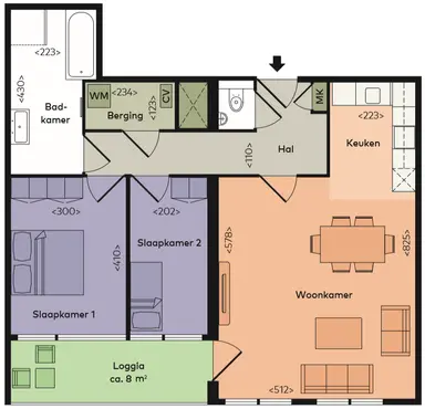 79m2 Wohnung zur Miete für 1505€/Monat in Bètaplein, Leiden
