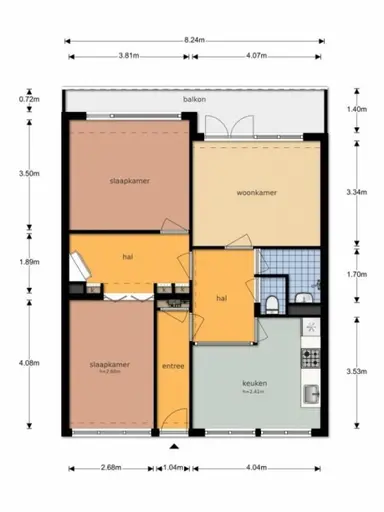 75m2 Appartamento in affitto per 986€/mese a Marco Pololaan 70, Utrecht