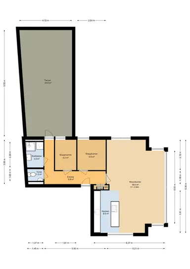 74m2 Appartamento in affitto per 2500€/mese a Westerdijk 8, Utrecht