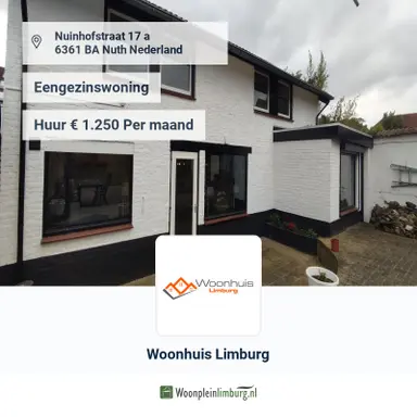146m2 house to rent for 1800€/month in Nuinhofstraat 17, Nuth
